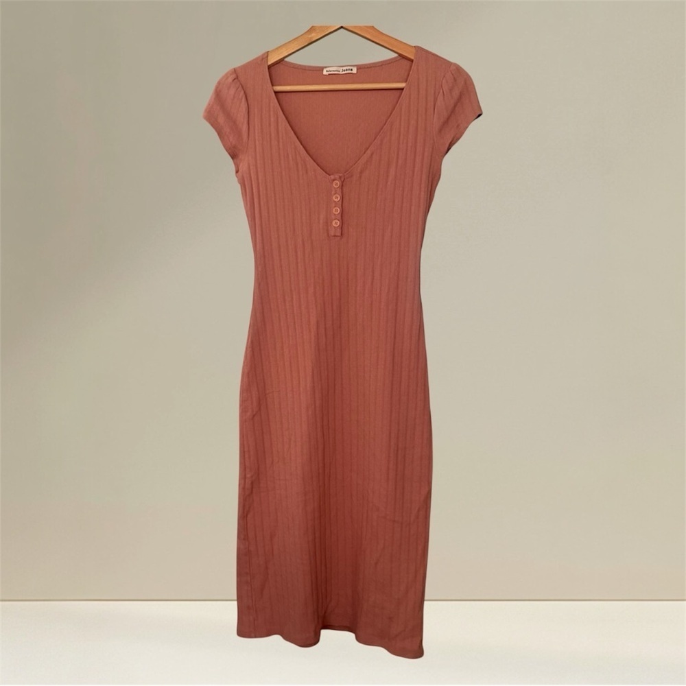 Reformation Jeans pointelle mauve stretch dress size  XS
